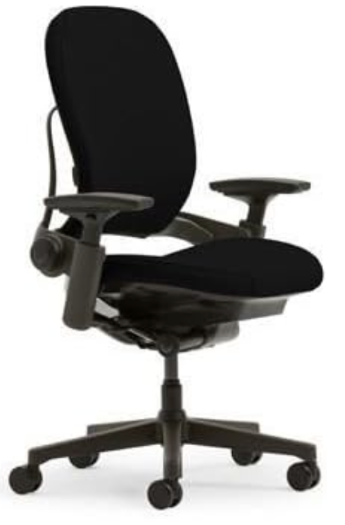 Steelcase leap plus black office chair for back pain
